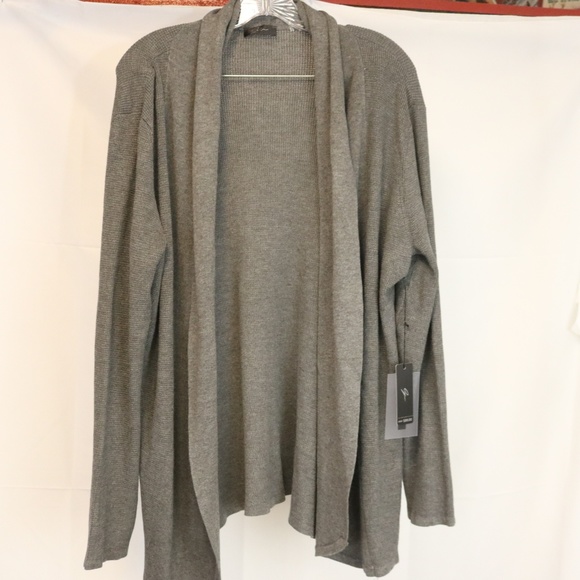 Eyn Sweaters - Eyn Womens XL Sweater Cardigan Open Front Charcoal